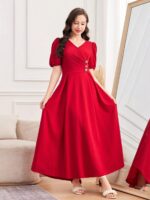 ⁦فستان بتصميم انيق وطويل⁩ - الصورة ⁦3⁩