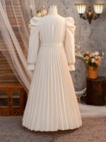 ⁦فستان ماكسي طويل بيج⁩ - الصورة ⁦2⁩