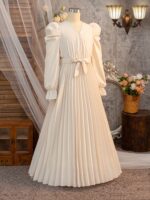 ⁦فستان ماكسي طويل بيج⁩ - الصورة ⁦3⁩