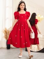 فستان تصميم راقي بالون الاحمر