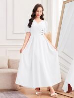 ⁦فستان بتصميم انيق وطويل⁩ - الصورة ⁦10⁩