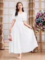 ⁦فستان بتصميم انيق وطويل⁩ - الصورة ⁦9⁩