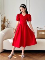 ⁦فستان كجول خامة ليكرا صيفي⁩ - الصورة ⁦3⁩