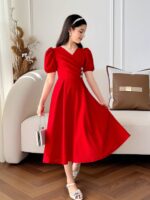 ⁦فستان كجول خامة ليكرا صيفي⁩ - الصورة ⁦5⁩