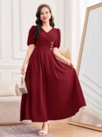 ⁦فستان بتصميم انيق وطويل⁩ - الصورة ⁦6⁩