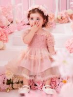 ⁦فستان حفلات طفلة بحمالات⁩ - الصورة ⁦7⁩