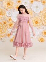 ⁦فستان الحفلات اشكال الزهور⁩ - الصورة ⁦6⁩