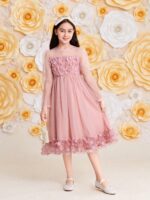 فستان الحفلات اشكال الزهور