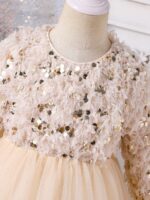 ⁦فستان حفلات شتائي مبطن⁩ - الصورة ⁦4⁩