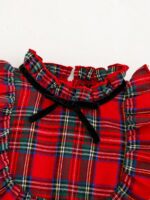 ⁦فستان شتائي طفلة لون احمر⁩ - الصورة ⁦9⁩