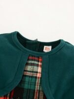 ⁦فستان شتائي طفلة لون اخضر⁩ - الصورة ⁦7⁩