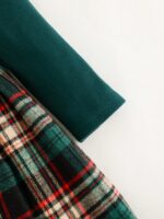 ⁦فستان شتائي طفلة لون اخضر⁩ - الصورة ⁦8⁩