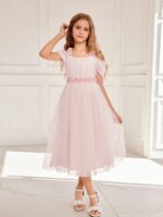 فستان وردي دزاين ورود