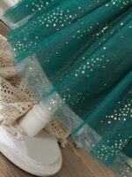 ⁦فستان حفلات شتائي اخضر⁩ - الصورة ⁦4⁩