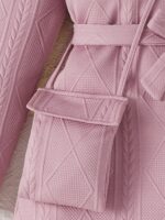 ⁦فستان كاجوال محبوك بأكمام طويلة⁩ - الصورة ⁦4⁩