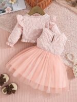 ⁦فستان قطعتين وردي⁩ - الصورة ⁦2⁩