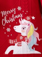 ⁦فستان شتائي احمر مع حقيبة⁩ - الصورة ⁦6⁩