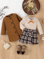 طقم اطفال شتائي 3 قطع