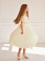 ⁦فستان اصفر دزاين ورود⁩ - الصورة ⁦5⁩