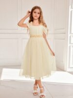 ⁦فستان اصفر دزاين ورود⁩ - الصورة ⁦3⁩