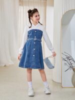 ⁦فستان جينس شتائي ردن⁩ - الصورة ⁦5⁩