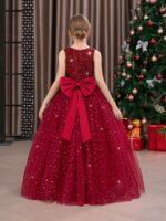 ⁦فستان حفلة من التول الاحمر⁩ - الصورة ⁦2⁩