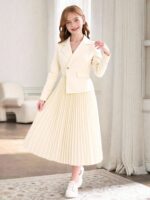 فستان بدزاين رسمي لون اوف وايت