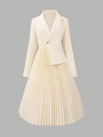 ⁦فستان بدزاين رسمي لون اوف وايت⁩ - الصورة ⁦3⁩