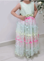 ⁦فستان زينة فراشة ملون محفور⁩ - الصورة ⁦3⁩