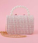 ⁦حقيبة كتف أنيقة مزينة بفيونكة⁩ - الصورة ⁦5⁩