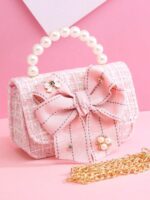 ⁦حقيبة كتف أنيقة مزينة بفيونكة⁩ - الصورة ⁦4⁩