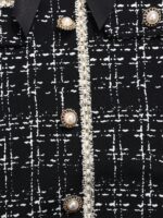 ⁦فستان أنيق طويل الأكمام اسود⁩ - الصورة ⁦5⁩