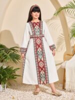 ⁦كلابية بنقشة رمضانية بلون ابيض⁩ - الصورة ⁦6⁩